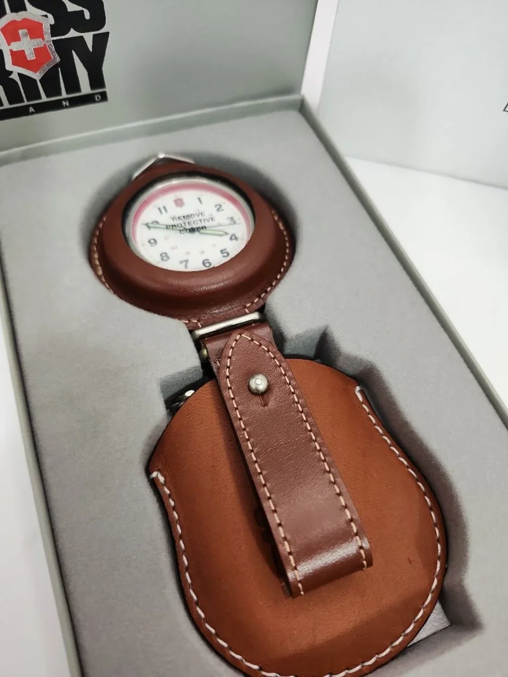 Vintage Unlimited II Swiss Army Marlboro Pocket Watch with Box & Papers NOS